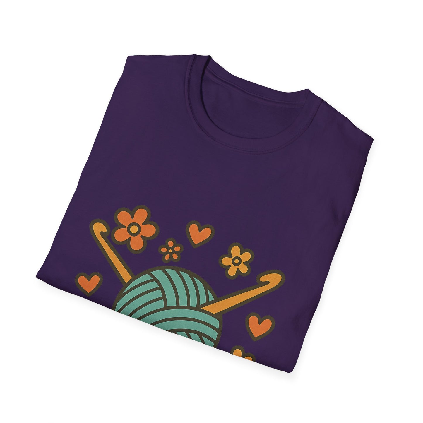 Crafty Love Unisex T-Shirt | Knitting Gift | Cozy Apparel | Yarn Lover Tee | Handmade Vibes | Perfect for Crafters and Creatives