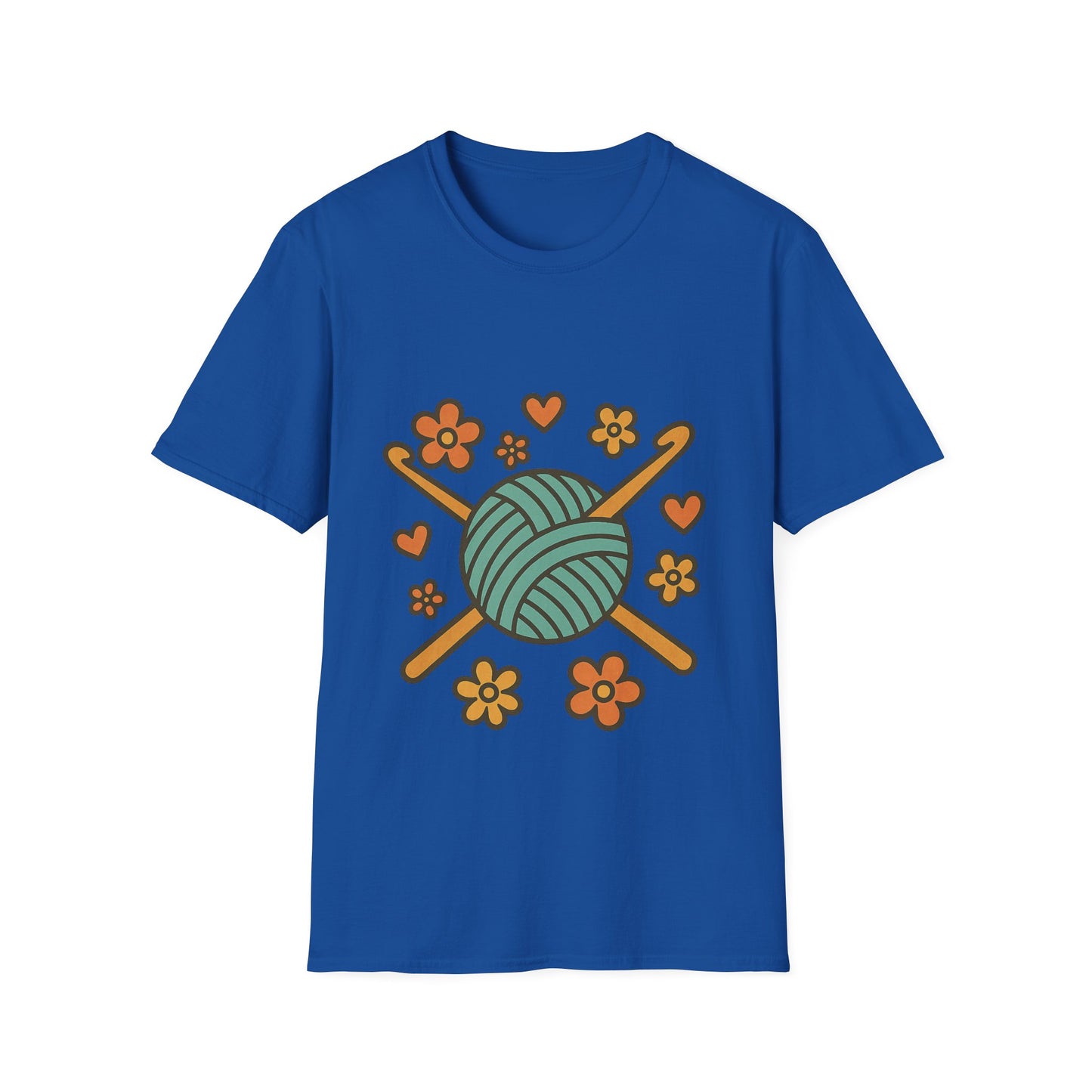 Crafty Love Unisex T-Shirt | Knitting Gift | Cozy Apparel | Yarn Lover Tee | Handmade Vibes | Perfect for Crafters and Creatives