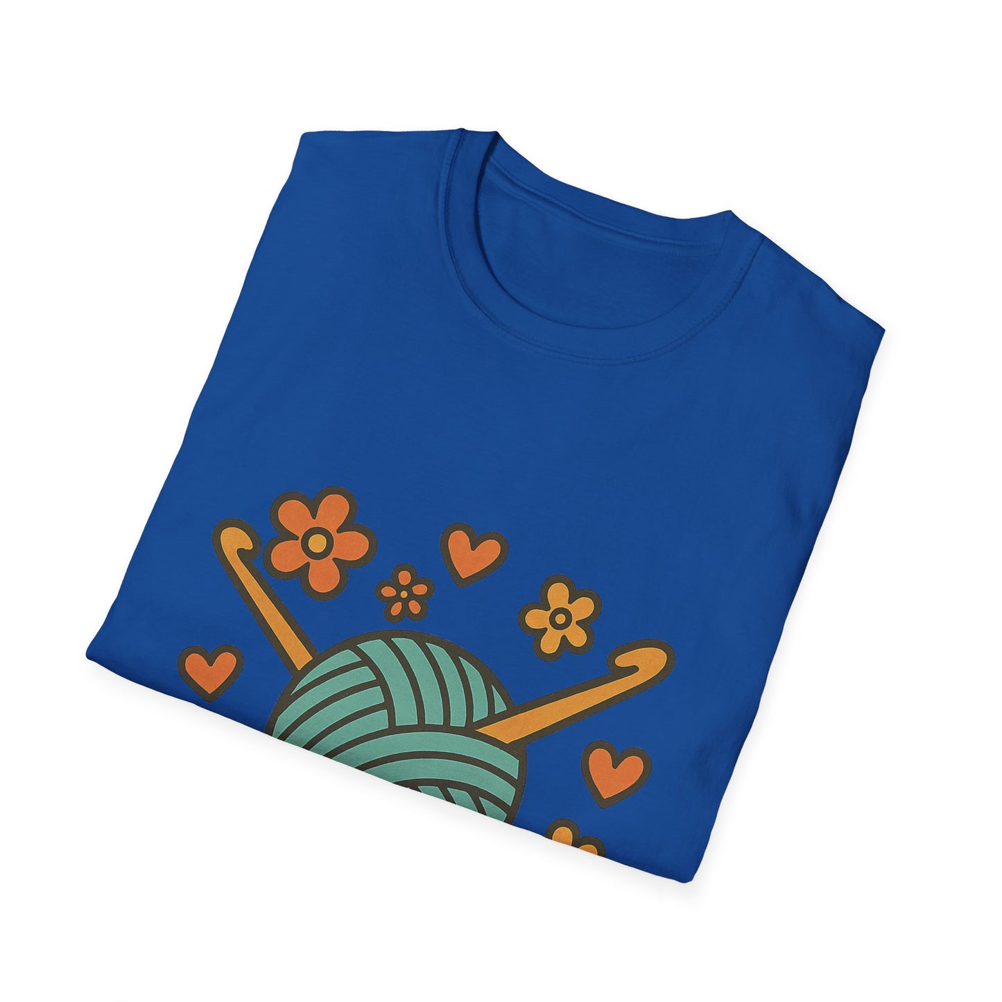 Crafty Love Unisex T-Shirt | Knitting Gift | Cozy Apparel | Yarn Lover Tee | Handmade Vibes | Perfect for Crafters and Creatives