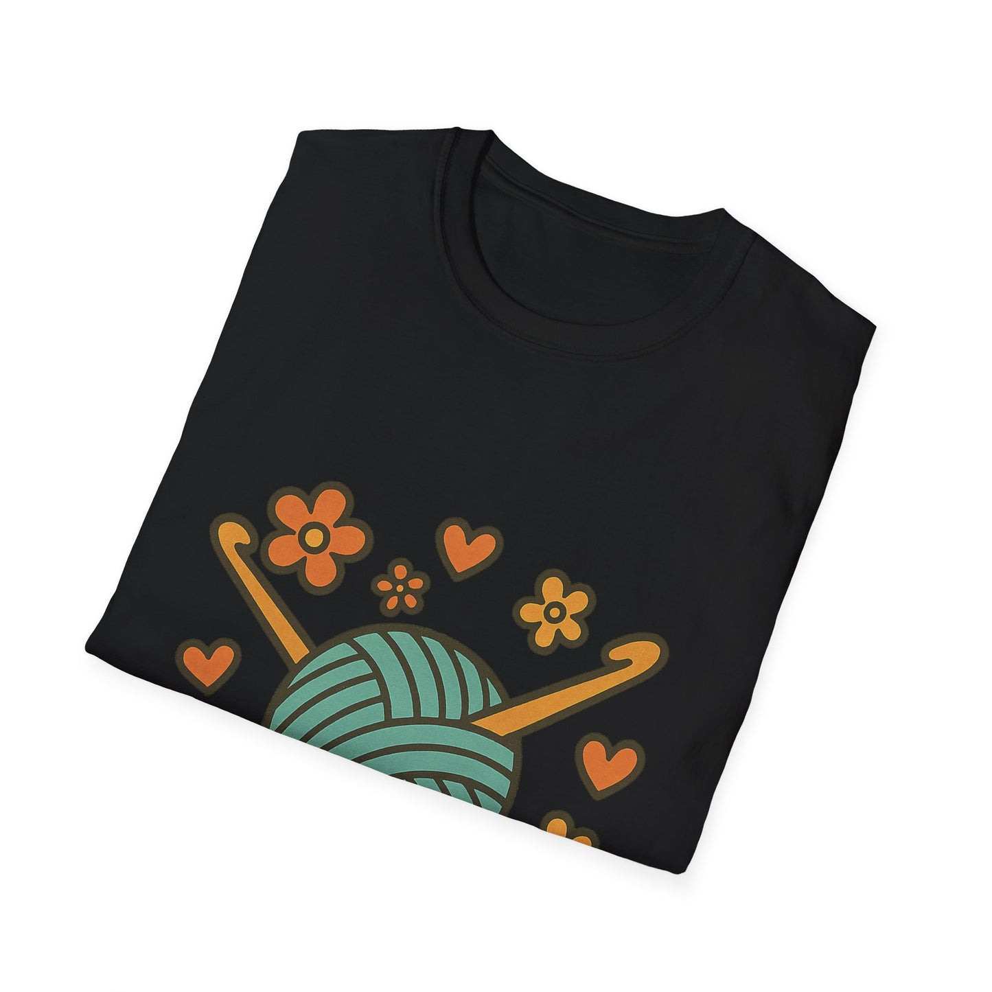 Crafty Love Unisex T-Shirt | Knitting Gift | Cozy Apparel | Yarn Lover Tee | Handmade Vibes | Perfect for Crafters and Creatives