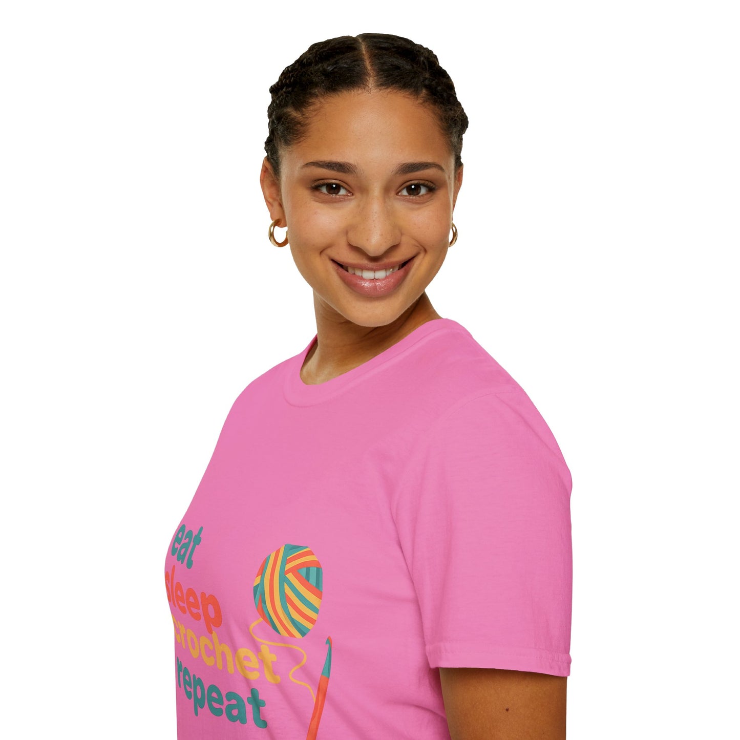 Eat Sleep Crochet Repeat T‑Shirt