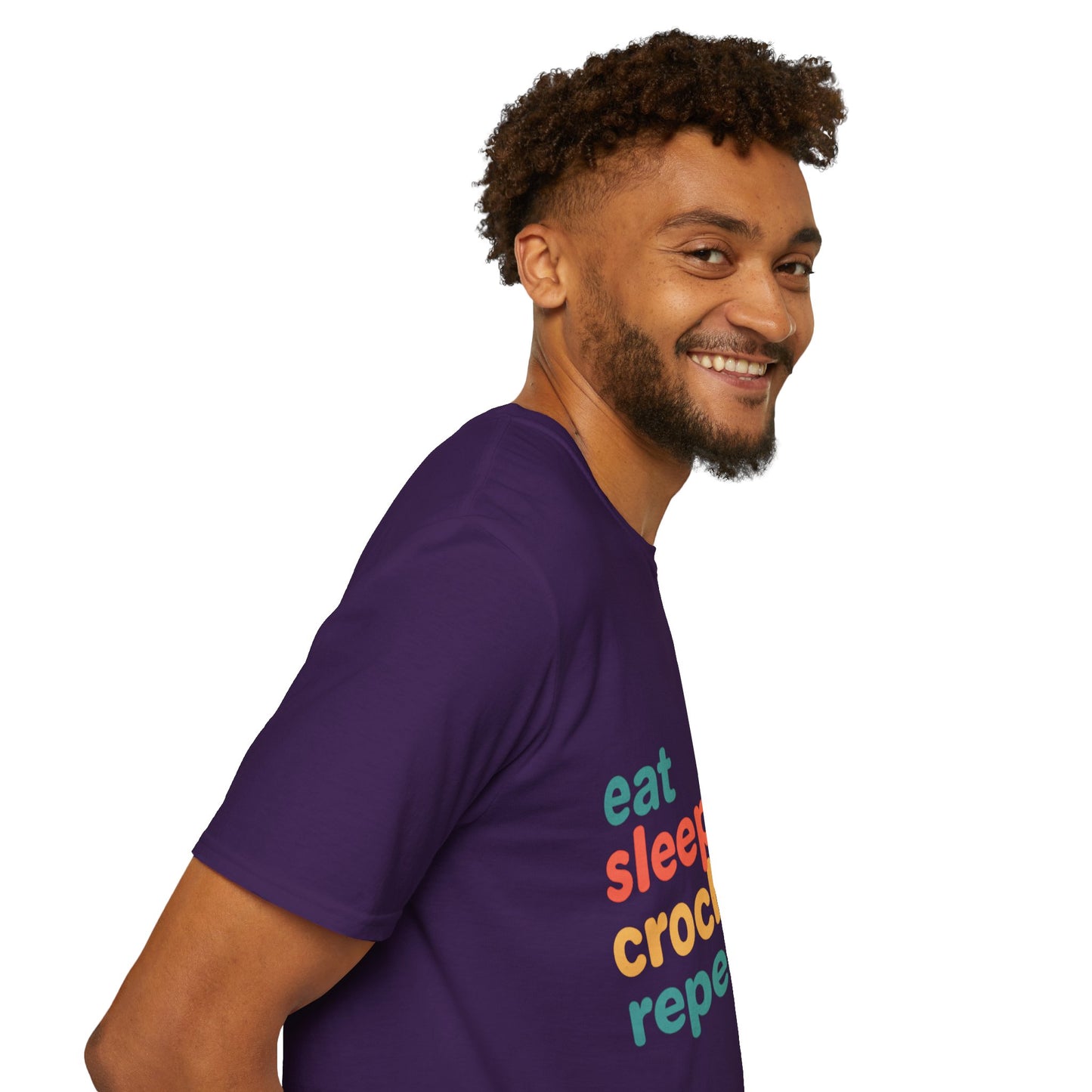 Eat Sleep Crochet Repeat T‑Shirt