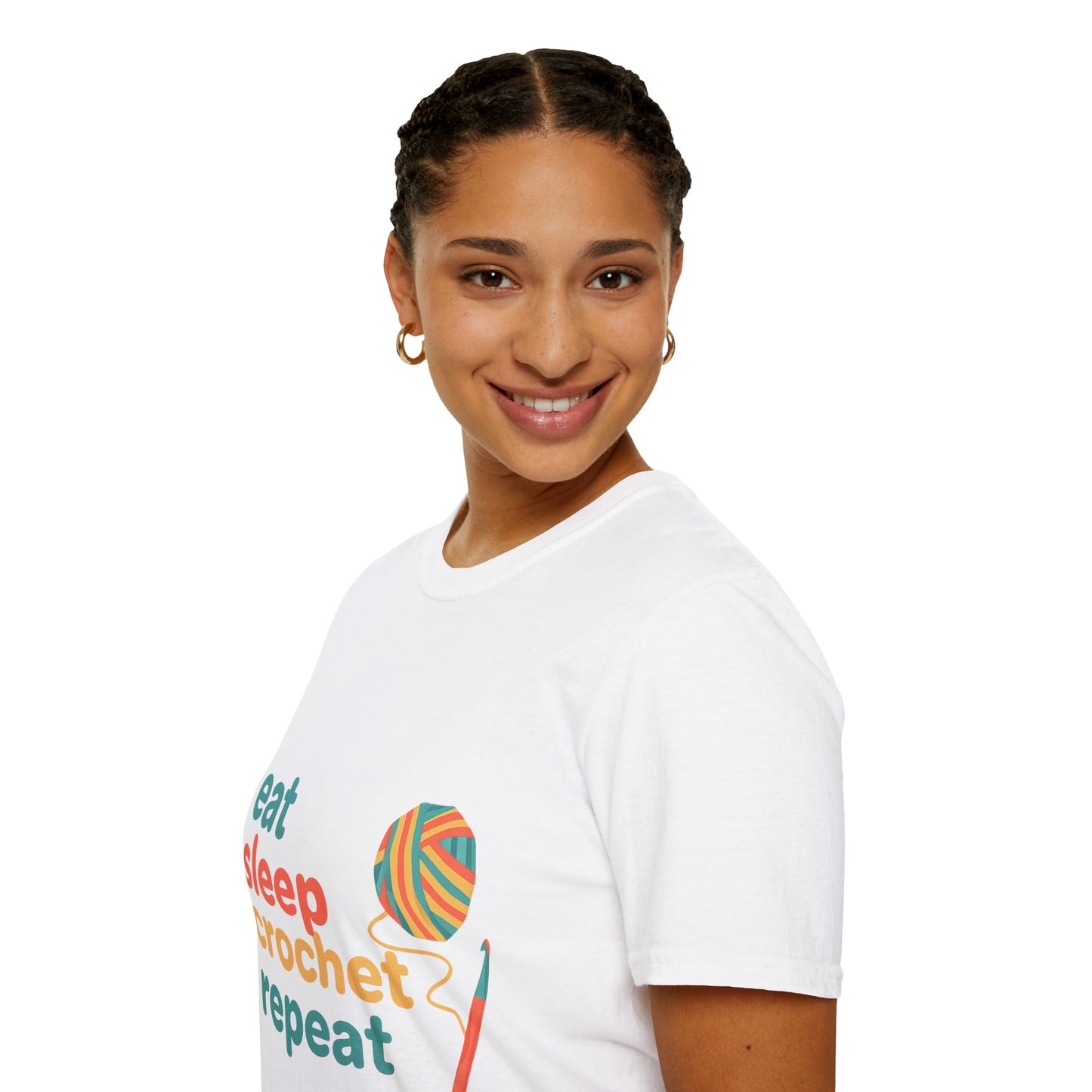 Eat Sleep Crochet Repeat T‑Shirt