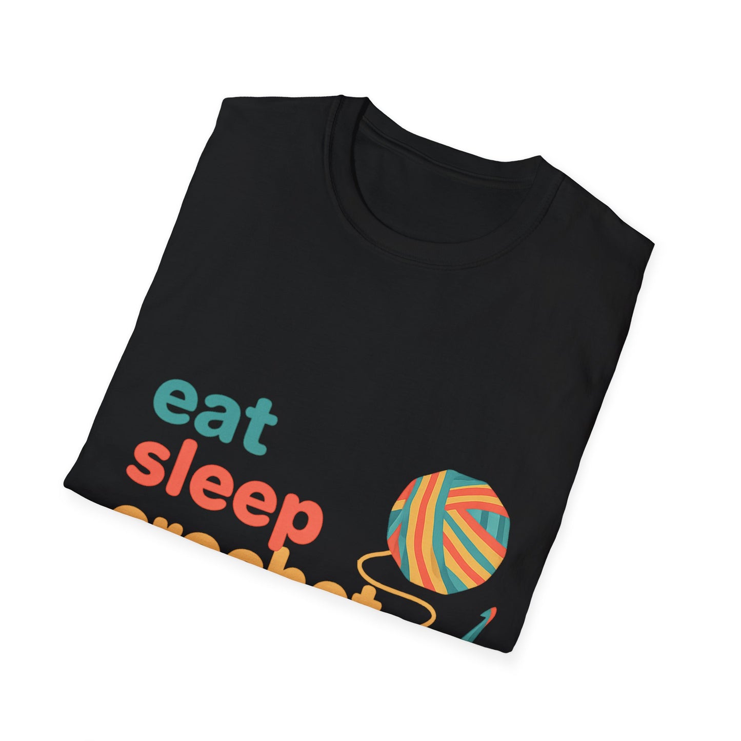 Eat Sleep Crochet Repeat T‑Shirt