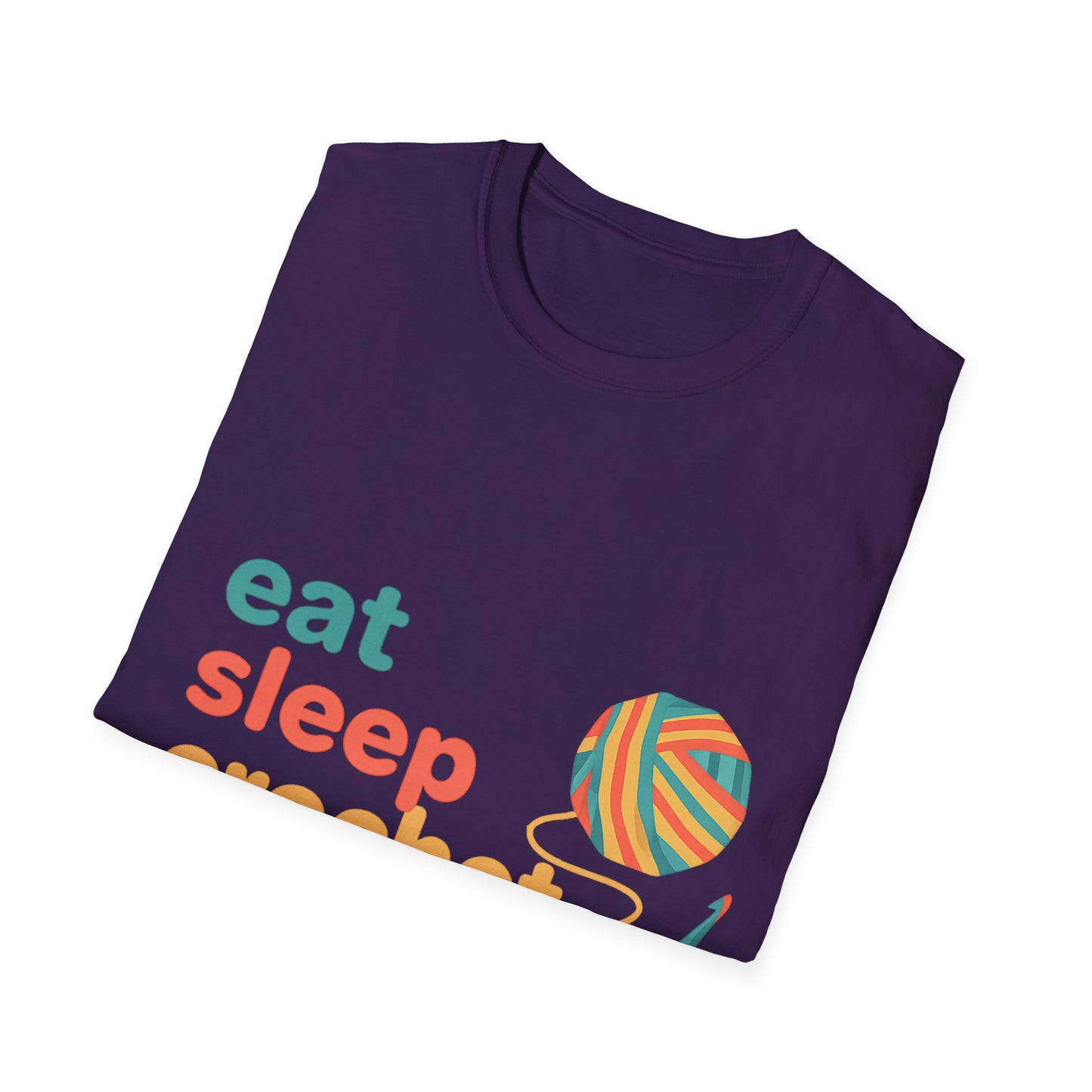 Eat Sleep Crochet Repeat T‑Shirt