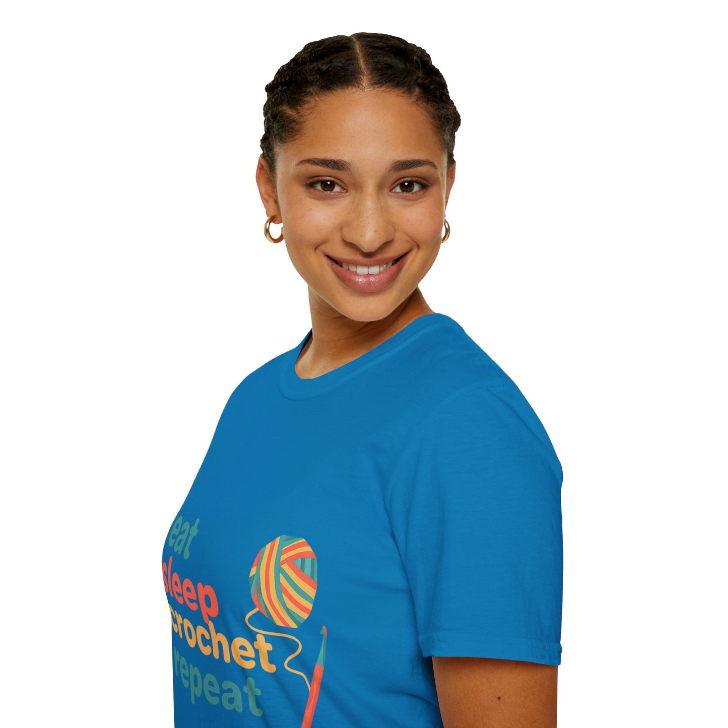 Eat Sleep Crochet Repeat T‑Shirt