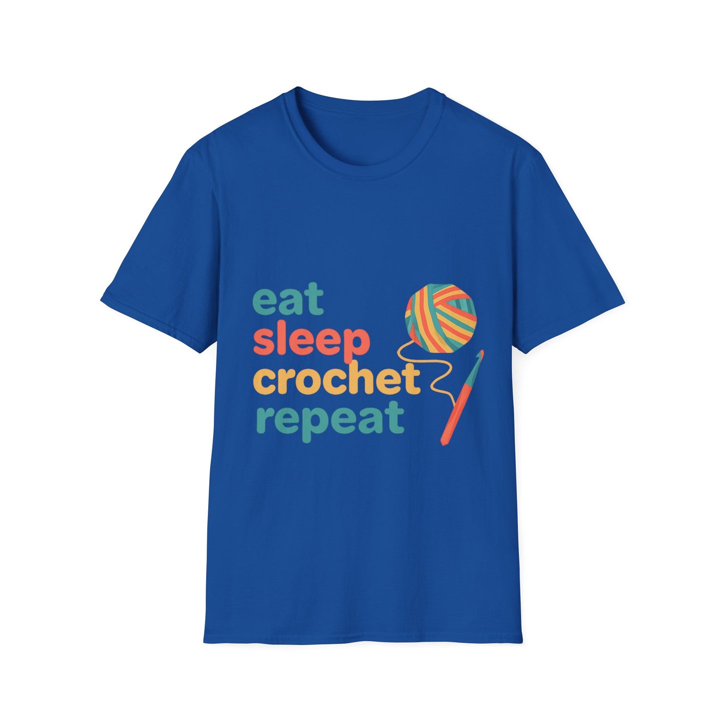 Eat Sleep Crochet Repeat T‑Shirt