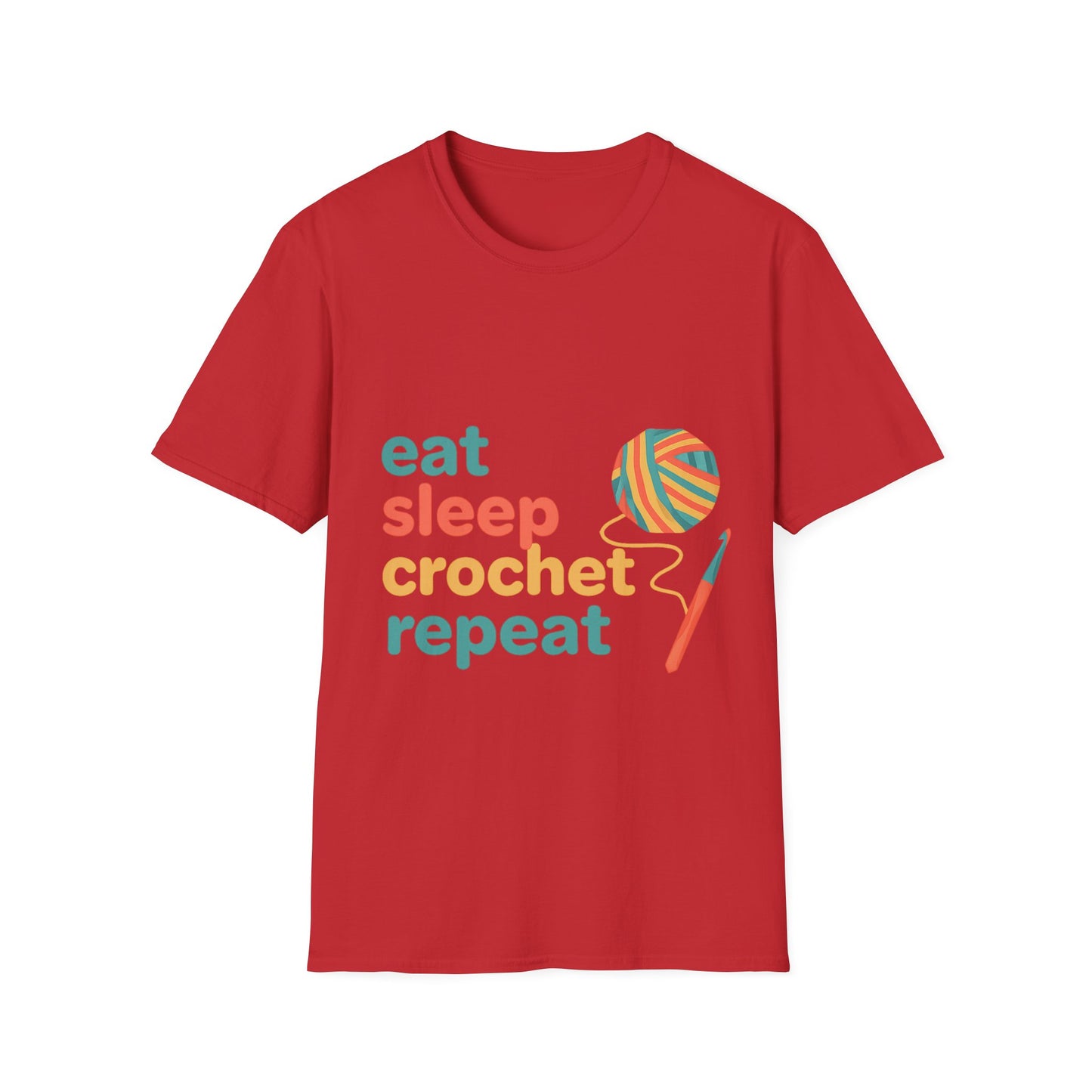 Eat Sleep Crochet Repeat T‑Shirt