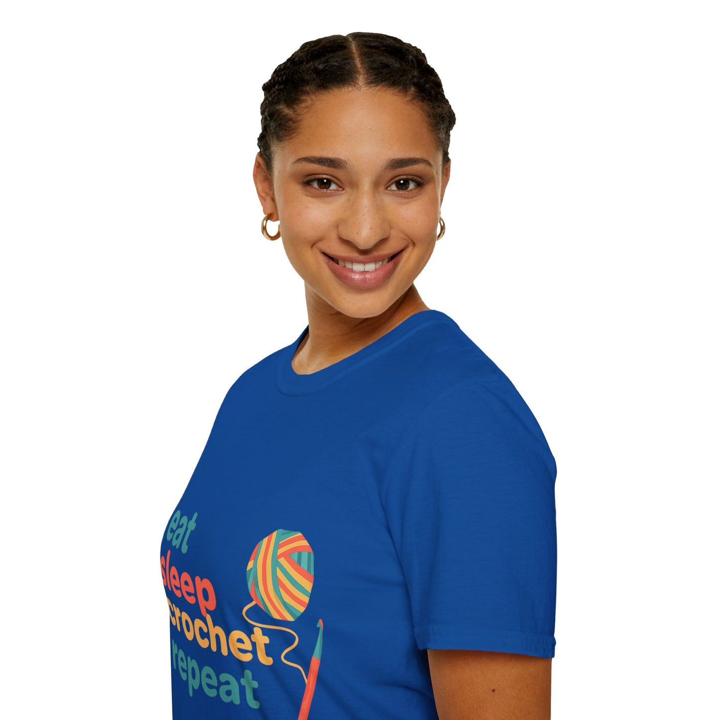 Eat Sleep Crochet Repeat T‑Shirt