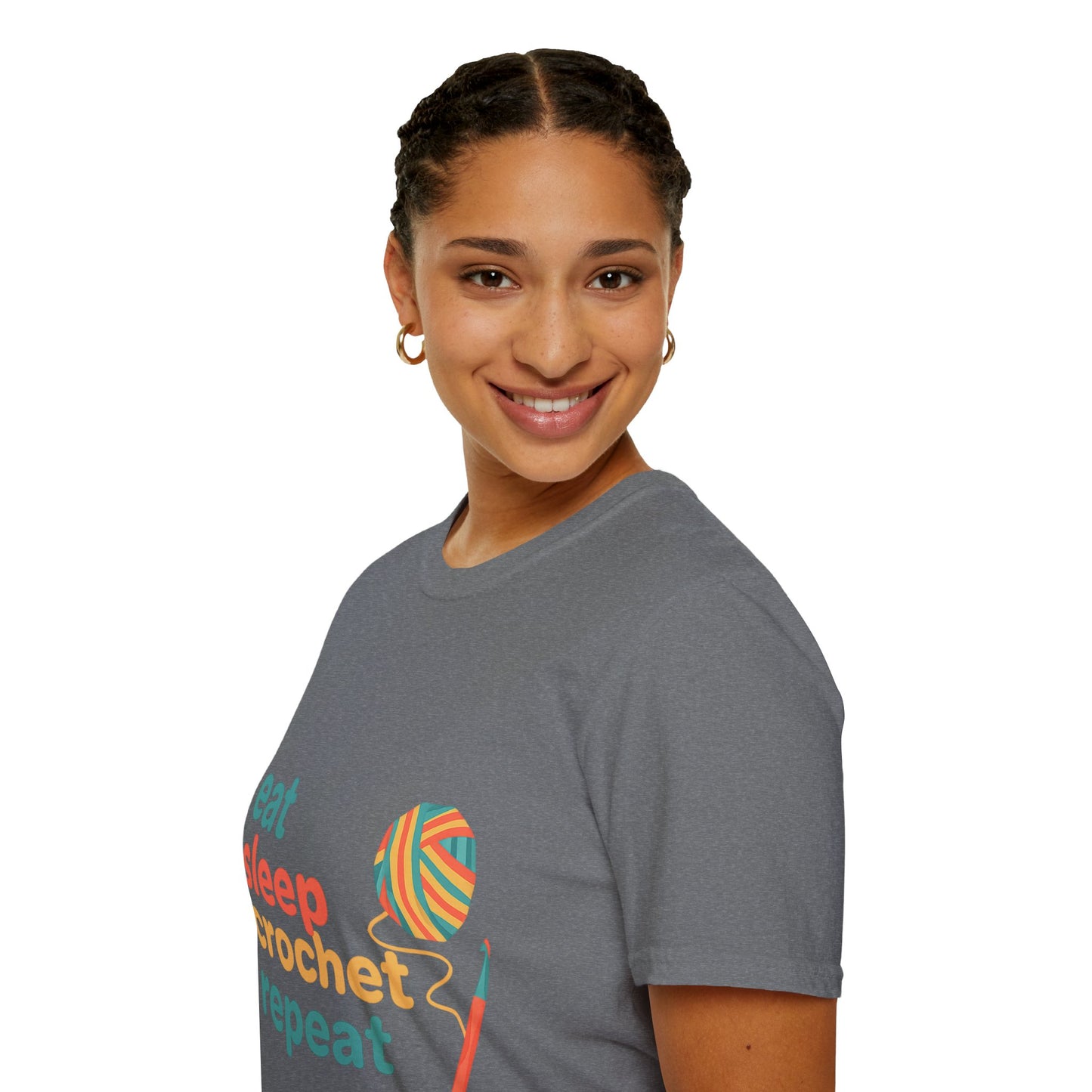 Eat Sleep Crochet Repeat T‑Shirt