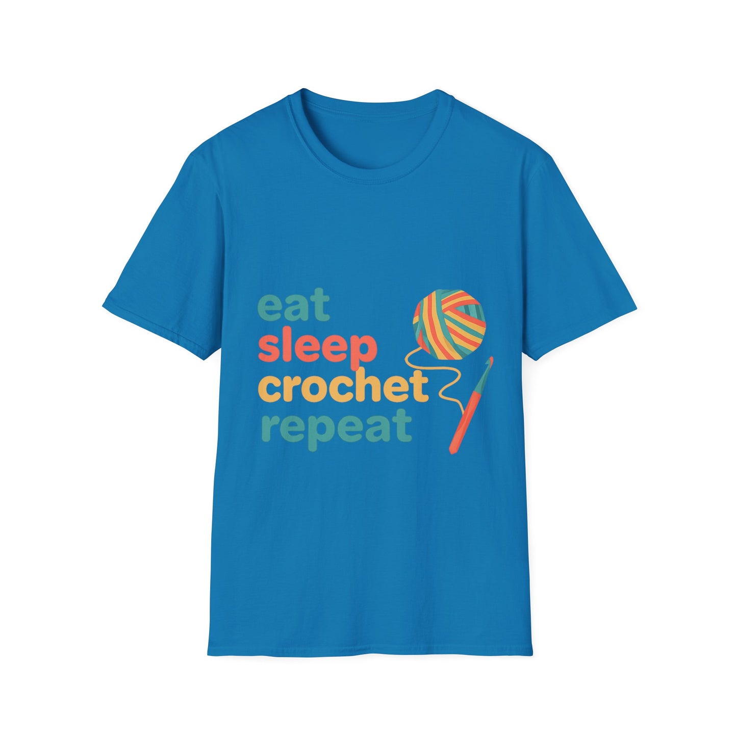 Eat Sleep Crochet Repeat T‑Shirt