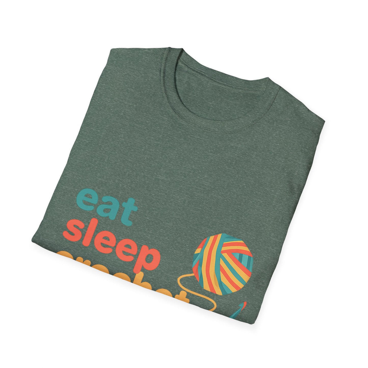 Eat Sleep Crochet Repeat T‑Shirt