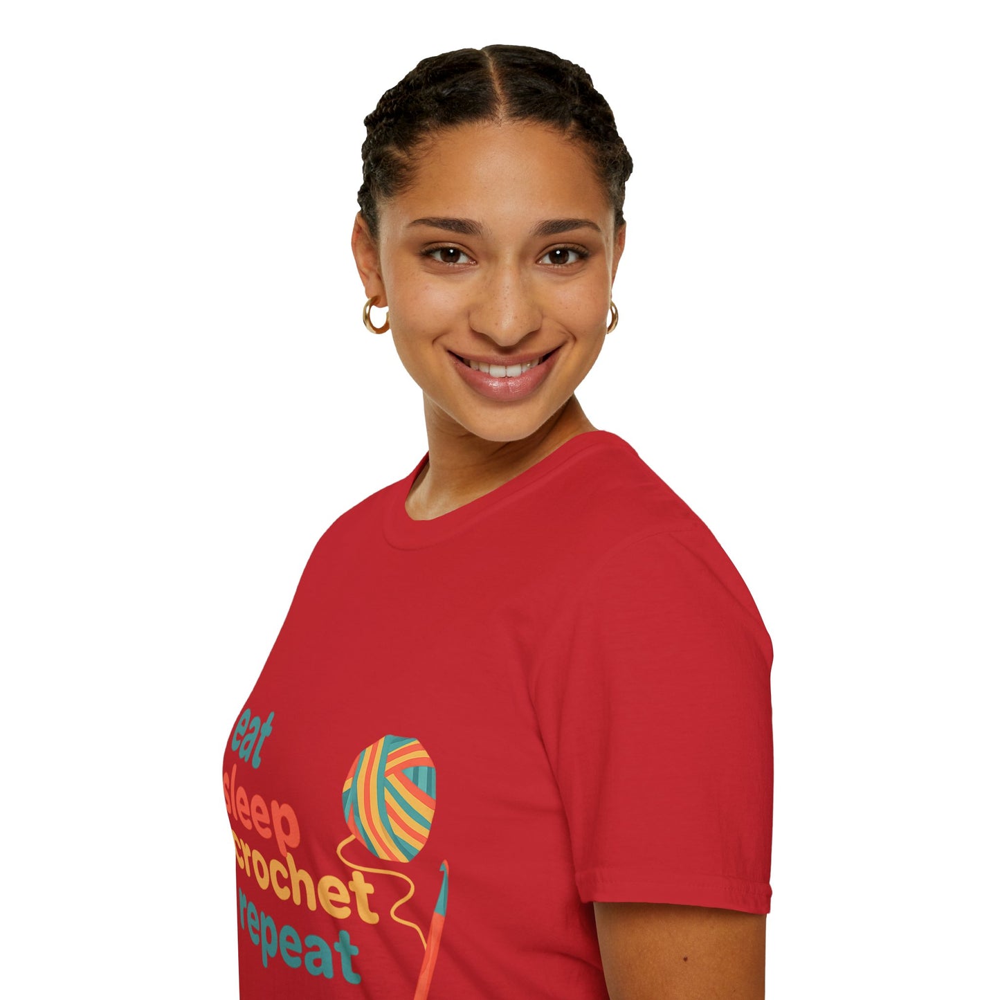 Eat Sleep Crochet Repeat T‑Shirt