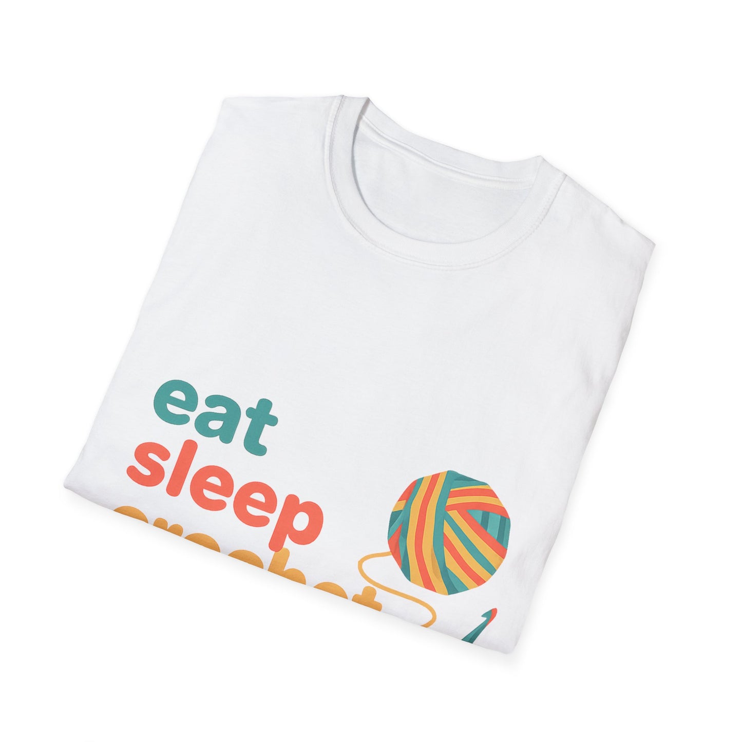 Eat Sleep Crochet Repeat T‑Shirt