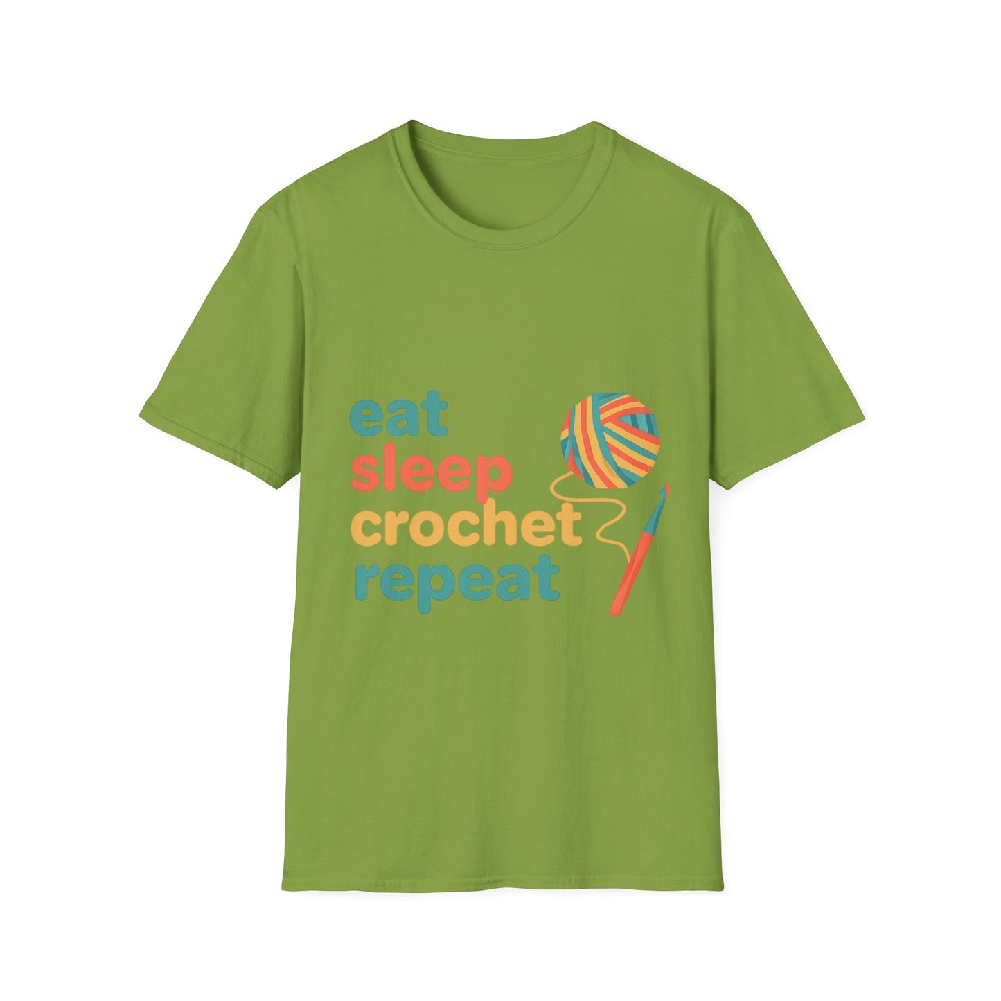 Eat Sleep Crochet Repeat T‑Shirt