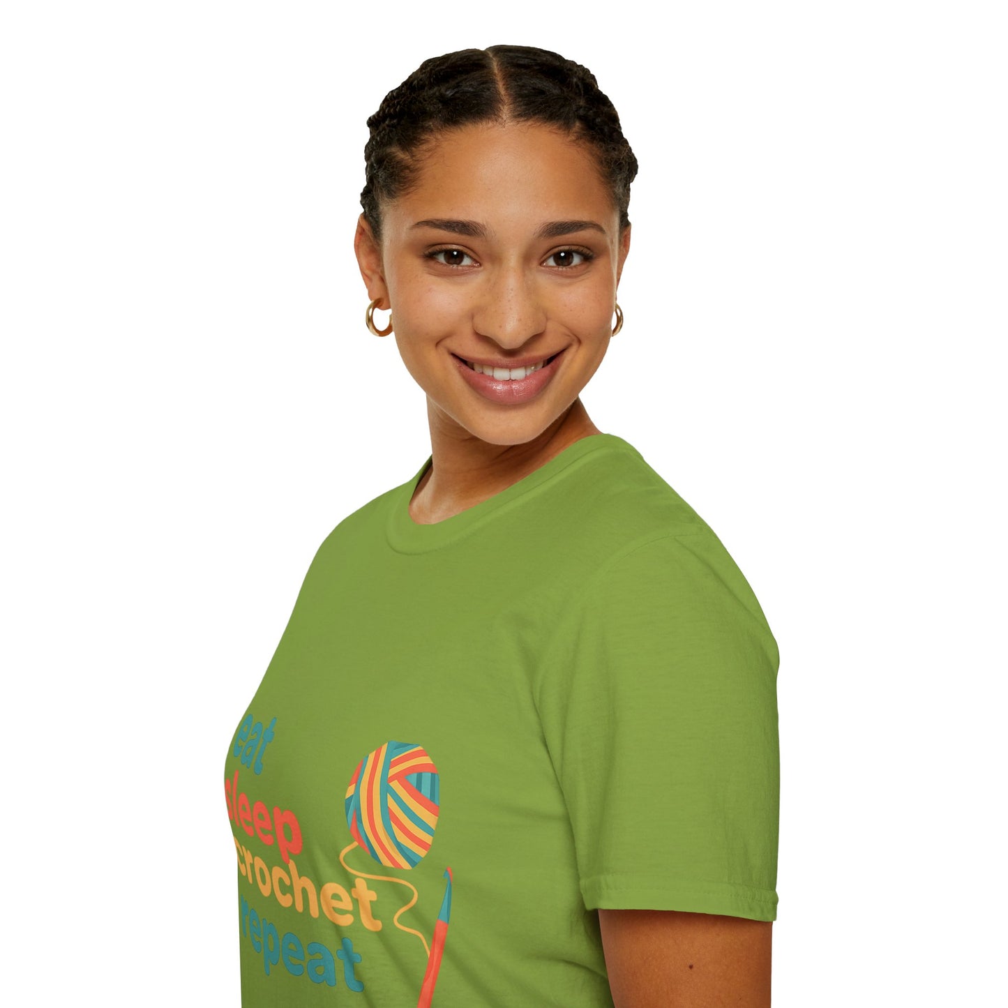 Eat Sleep Crochet Repeat T‑Shirt