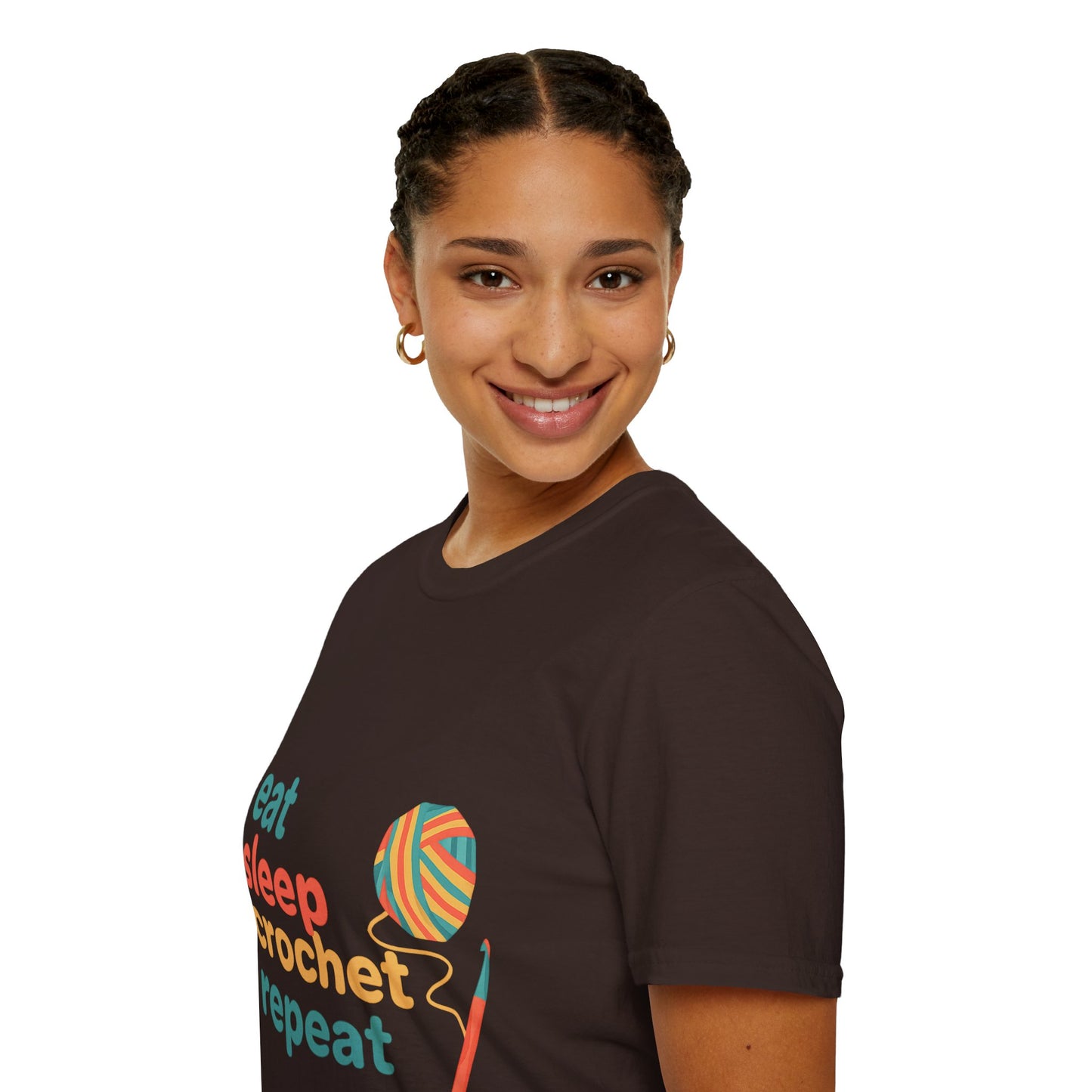 Eat Sleep Crochet Repeat T‑Shirt