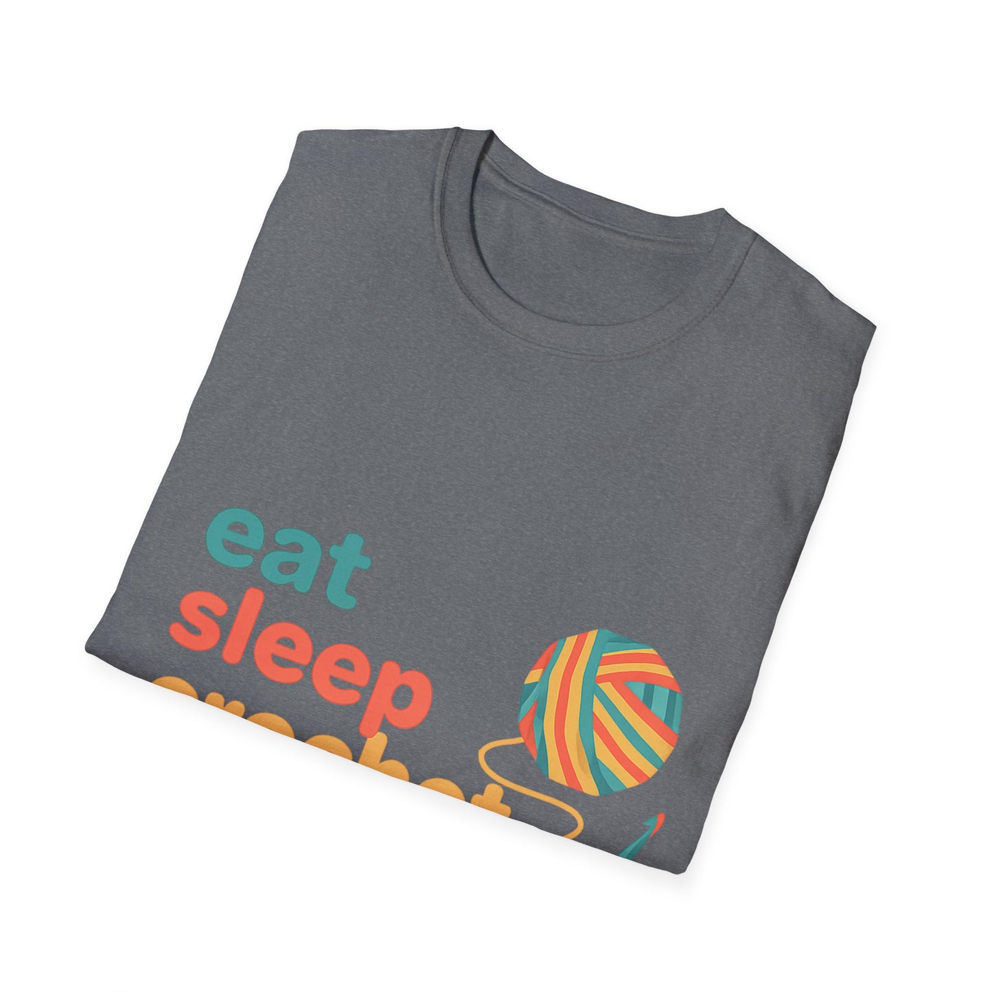 Eat Sleep Crochet Repeat T‑Shirt