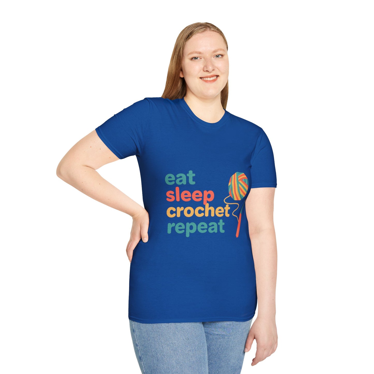 Eat Sleep Crochet Repeat T‑Shirt