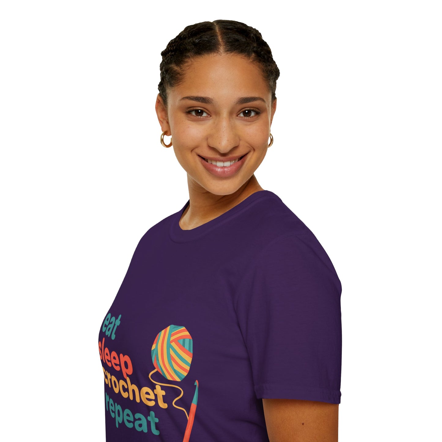 Eat Sleep Crochet Repeat T‑Shirt