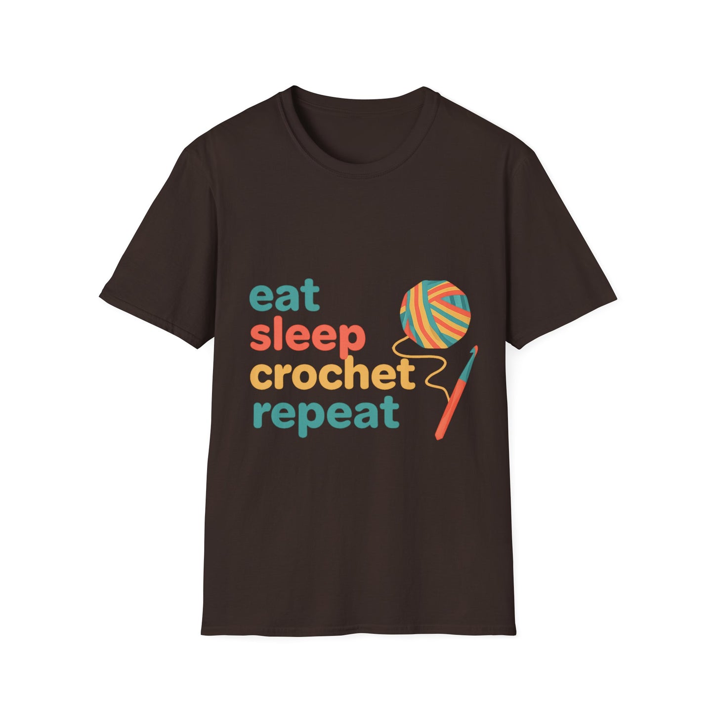 Eat Sleep Crochet Repeat T‑Shirt