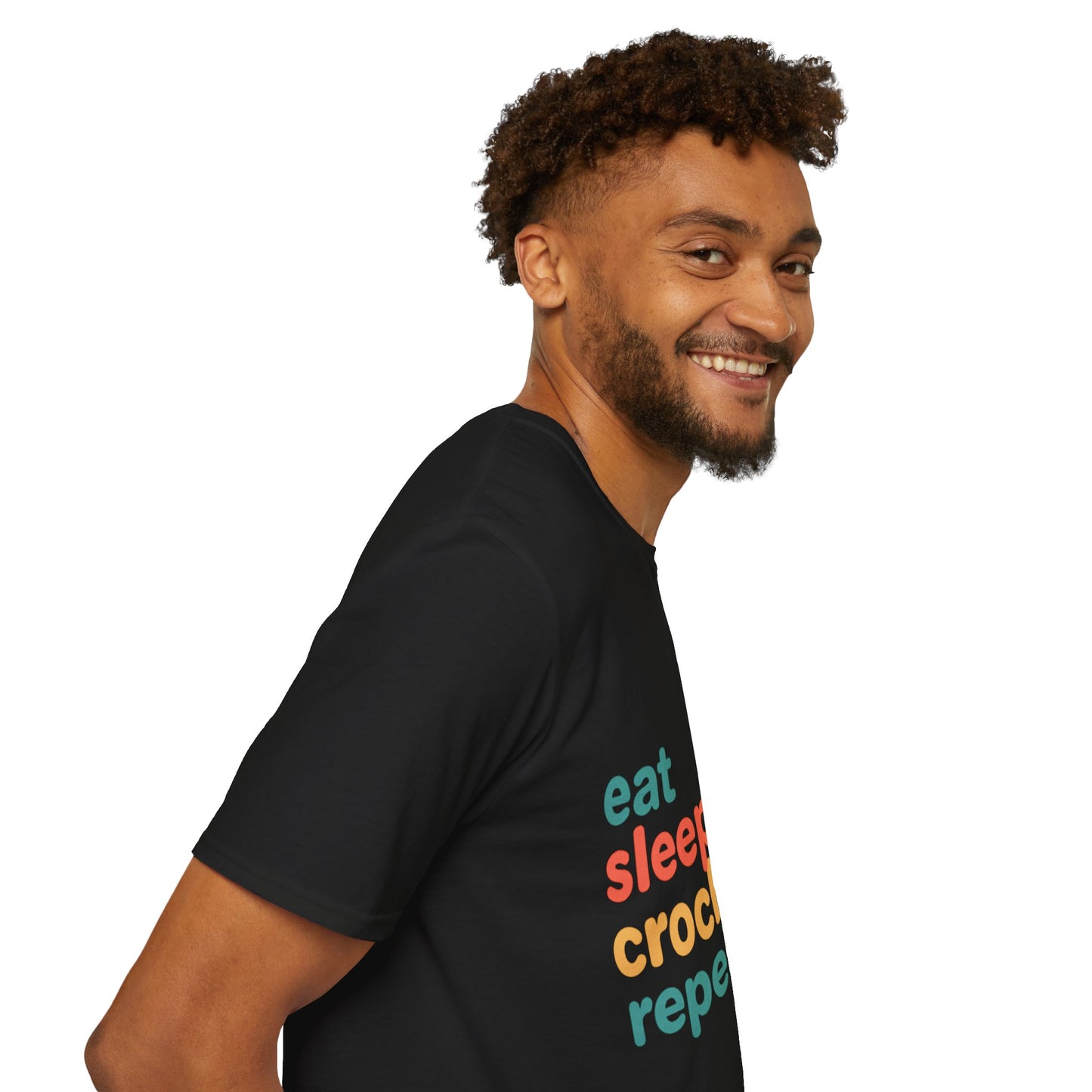 Eat Sleep Crochet Repeat T‑Shirt