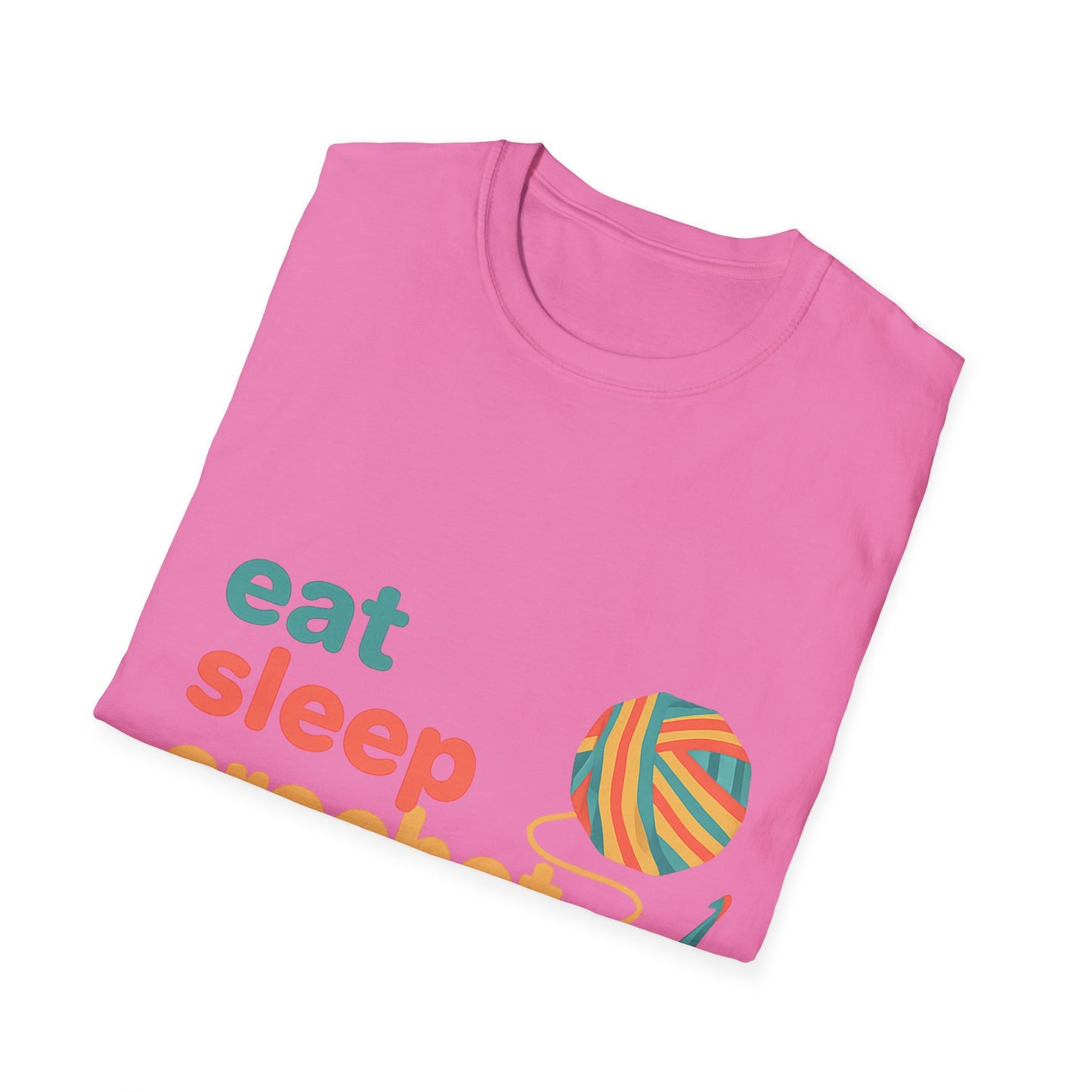 Eat Sleep Crochet Repeat T‑Shirt