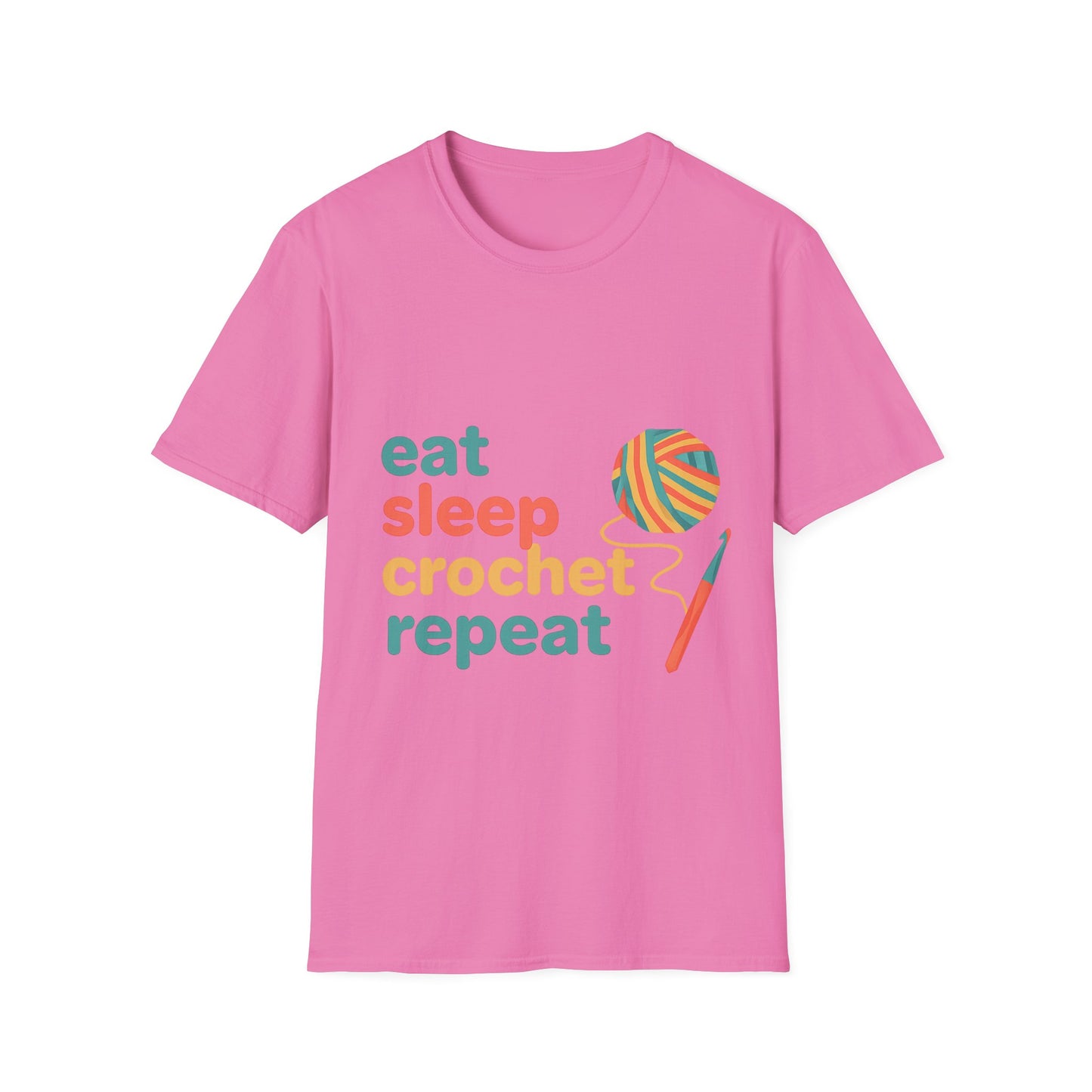 Eat Sleep Crochet Repeat T‑Shirt